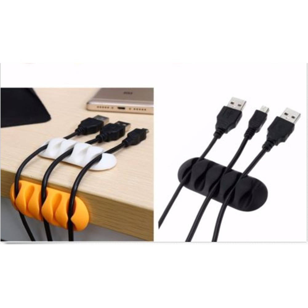Cable Drop Clip Desk Tidy Organiser Wire Cord Lead USB Charger Holder