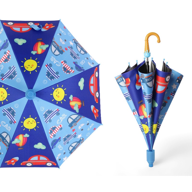 MILANDO Children Cartoon Umbrella Sunscreen Cute 8-Bones Waterproof Umbrella Payung Hujan (Type 4)
