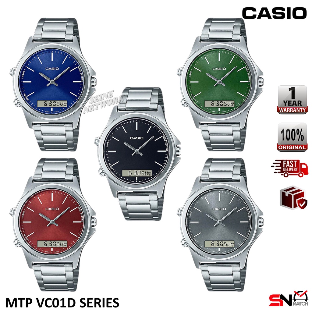 Hoc | Orologio a mezzo quadrante in acciaio inossidabile grigio canna