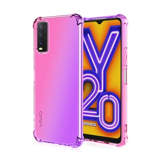 Vivo Y20 Y20i Y20s Y12s Case Casing Transparent Anti Fall Gradient Mobile Case Phone Cover Shopee Malaysia