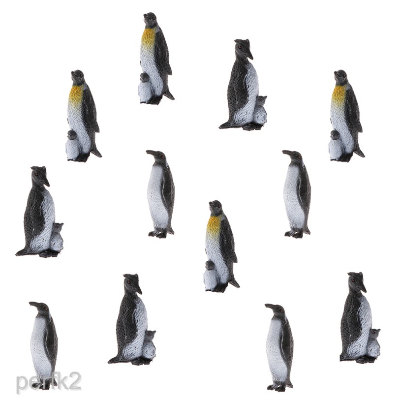 small plastic penguin figurines