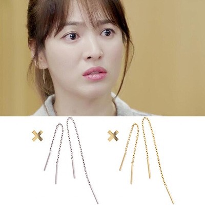 Descendants Of The Sun Song Hye Kyo Style Korean Fashion Earrings Shopee Malaysia