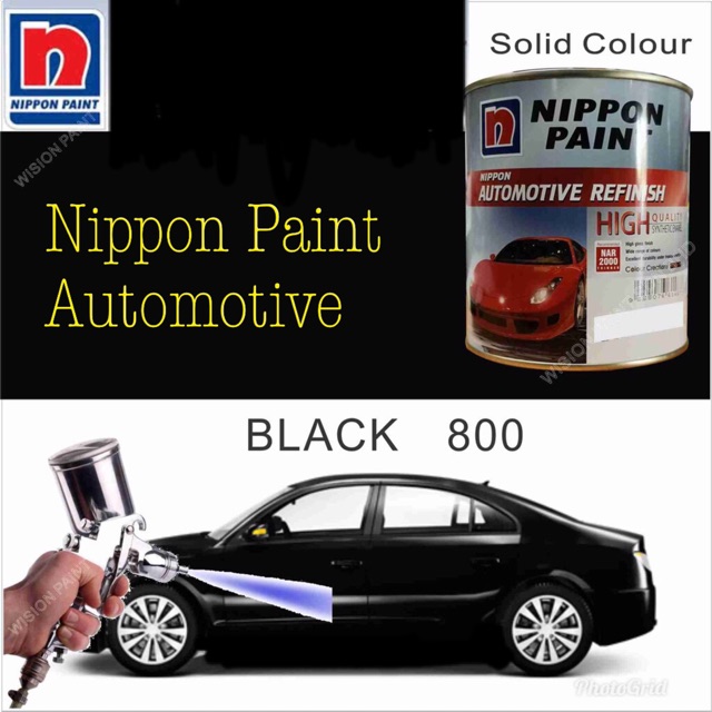 Nippon Paint Automotive Refinish (black) 1LITRE Shopee Malaysia