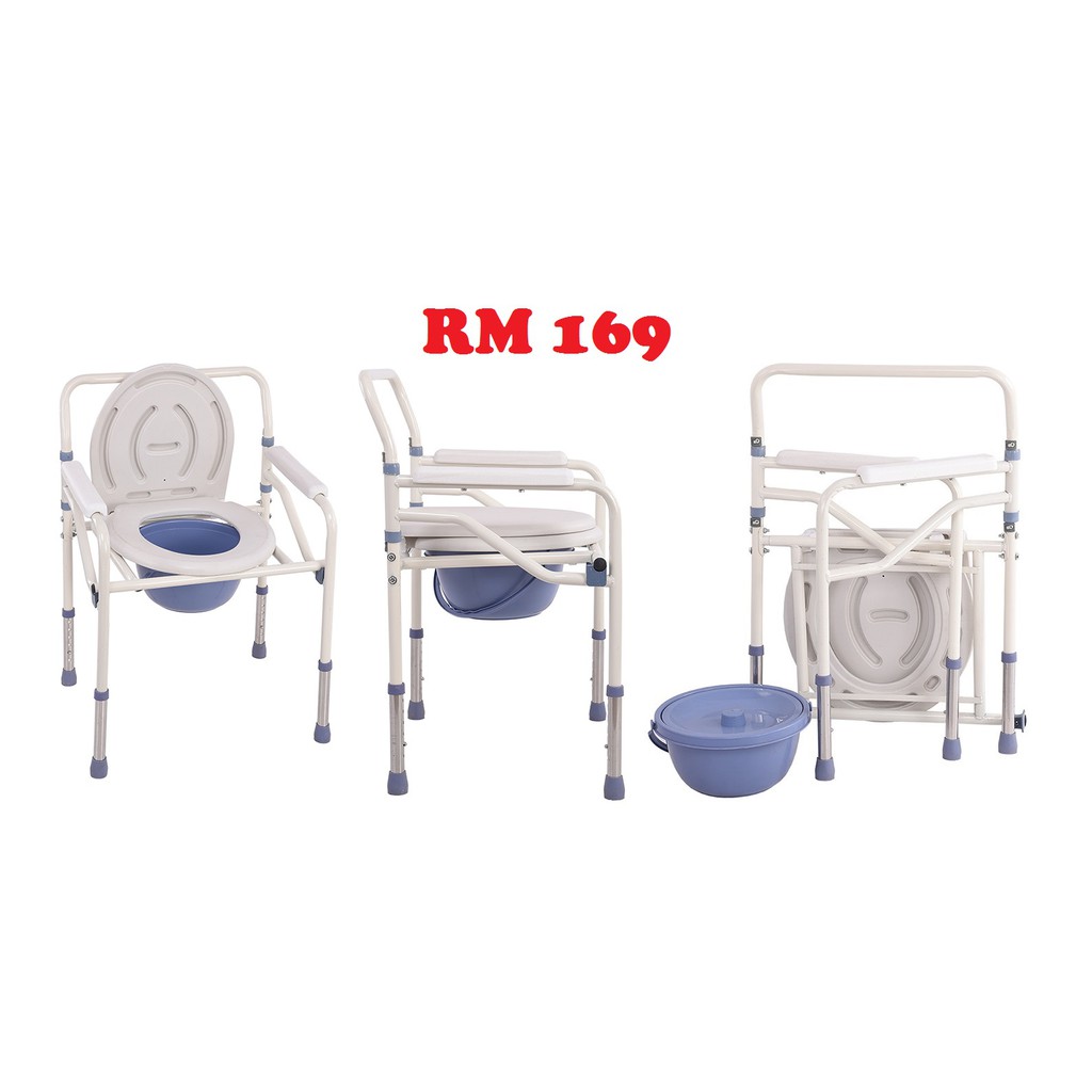 Wheelchair Kerusi Roda Kerusi Tandas Cangkung Hamil Pregnant Oku Medical Squatting Toilet Commode Wheel Chair Shopee Malaysia