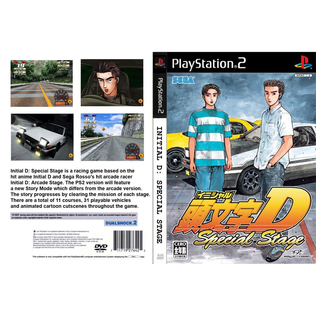 Ps2 Game Collection Initial D Special Stage Shopee Malaysia