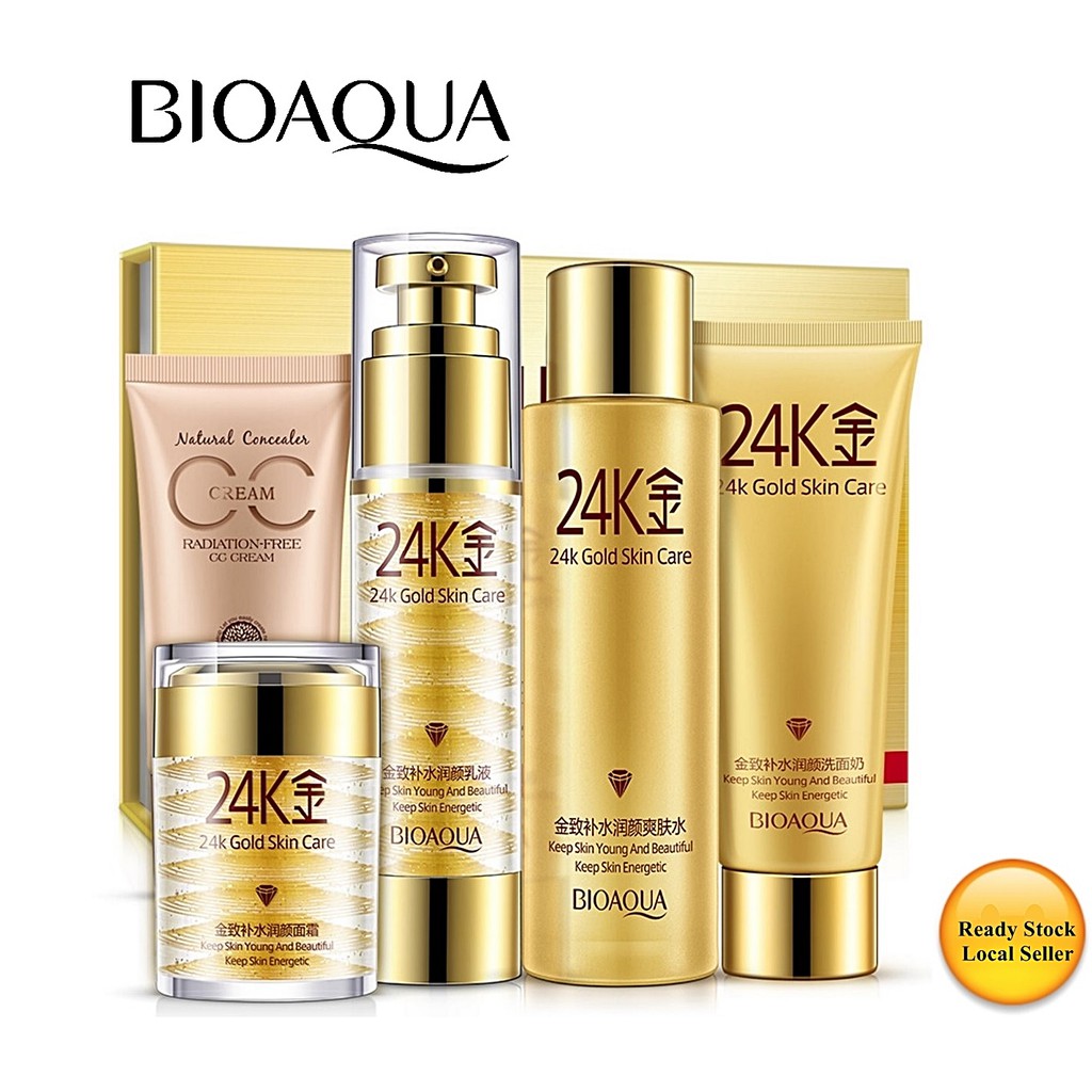 bioaqua 24k gold skin care set