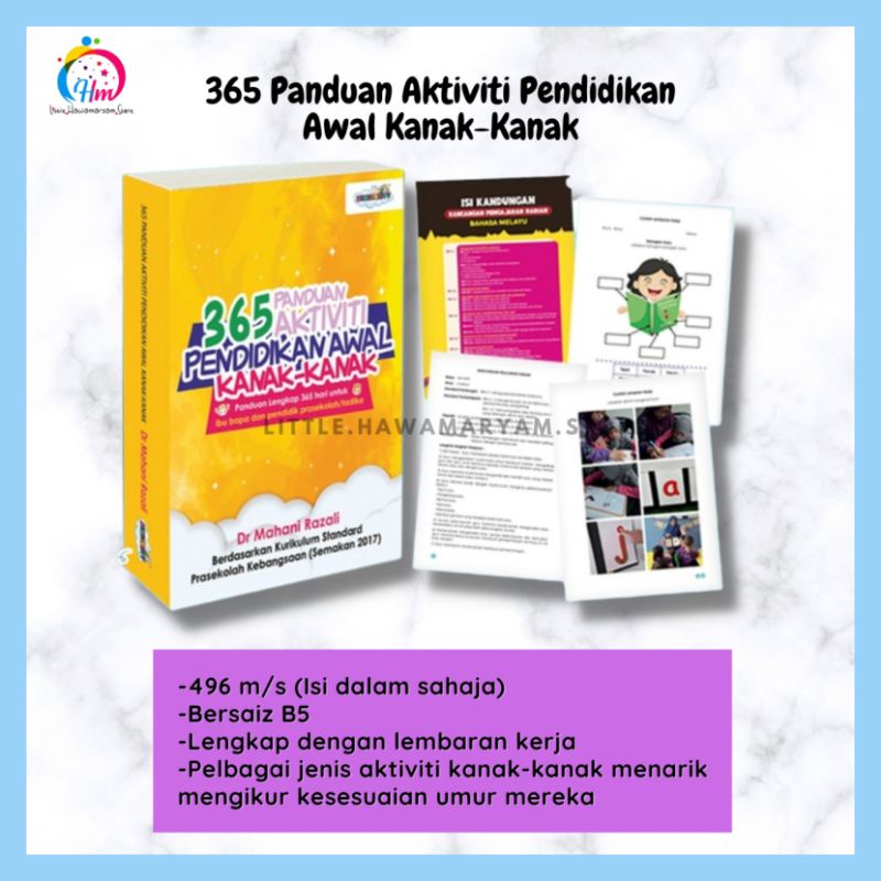 365 Panduan Aktiviti Pendidikan Awal Kanak-Kanak Edisi 2022 l Dr Mahani