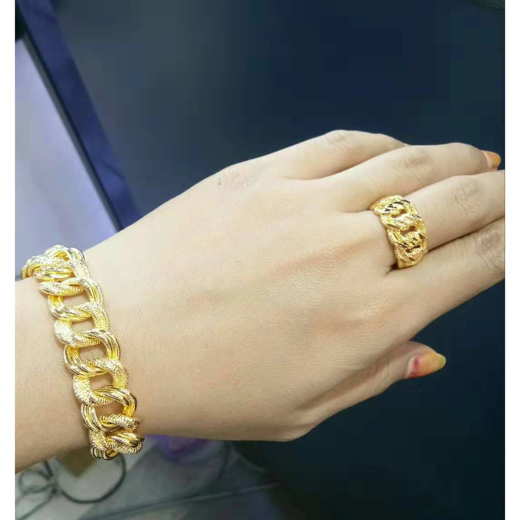 RANTAI TANGAN COCO CINCIN  COCO VIRAL EMAS  KOREA 24K 