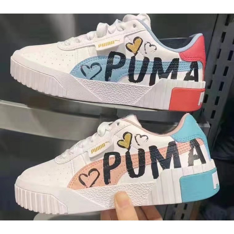puma pure white sneakers