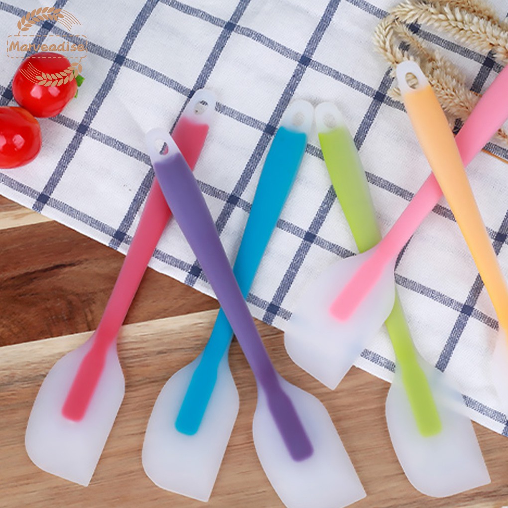 1Pcs Translucent Mini Silicone Baking Spatula Heat-Resistant Kitchen Utensils Dishwasher Safe