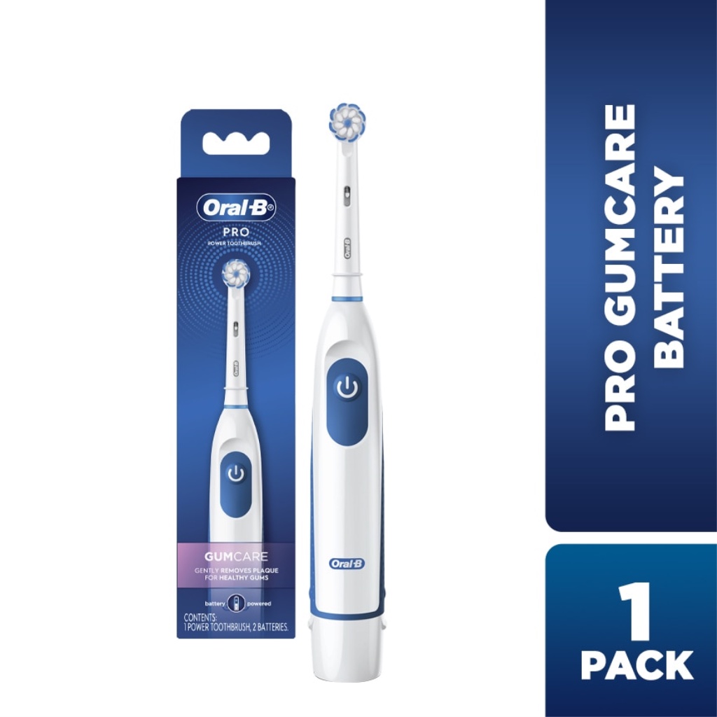 ORALB Pro Battery Toothbrush Gum Care White Shopee Malaysia
