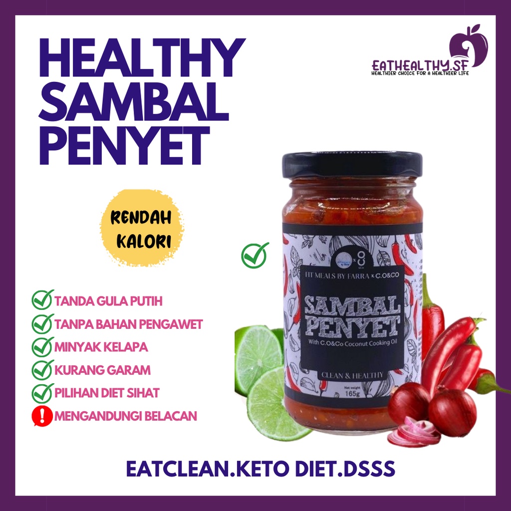 Sambal Penyet Fitsambal Sambal Sihat Diet Sambal Nyet Khairul