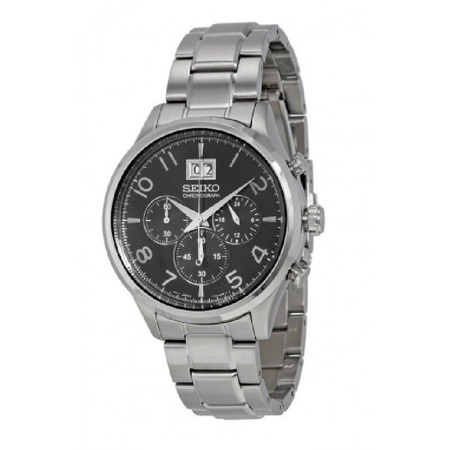 Seiko Chronograph 100M Gents Stainless Steel Watch SPC153P1 (Black &  Silver) | Shopee Malaysia