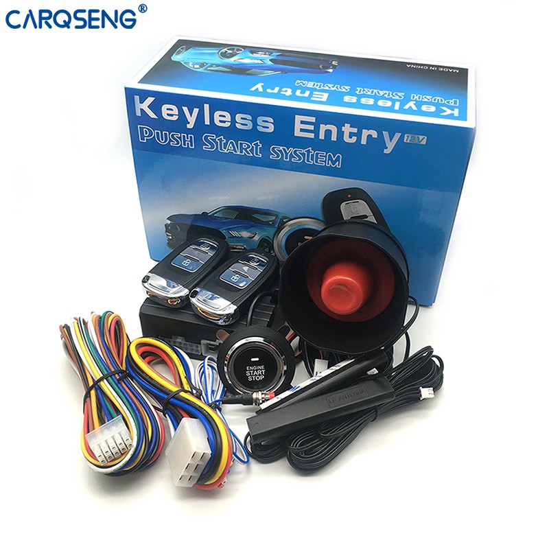 [Ready Stock]CARQSENG Q6A Car Alarm Button Push Start AntiTheft