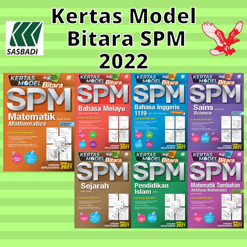 [JASA] SASBADI Buku Latihan Kertas Model Bitara SPM 2022FORMAT SPM