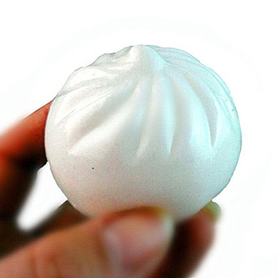Creative Jumbo Squishy Peculiar Steamed Bun Model Slow Rising Toy (MILK WHITE)