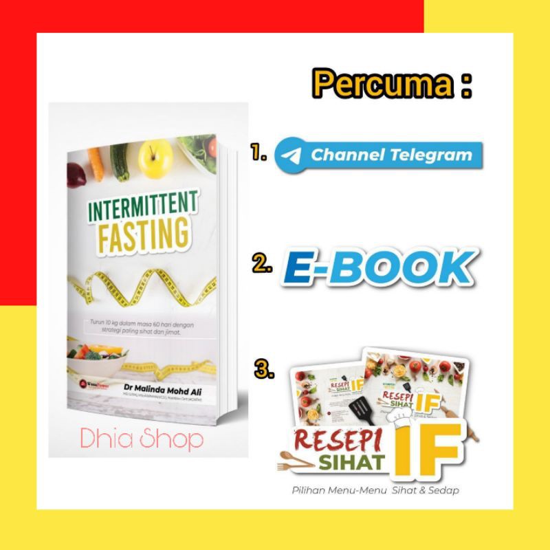 BUKU Intermittent Fasting by Dr Malinda Buku Cara Diet IF 