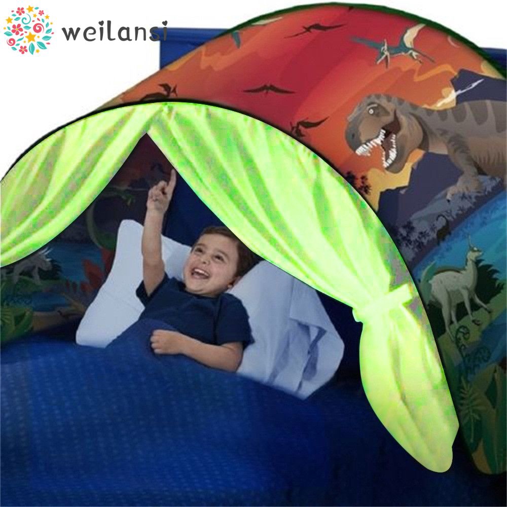 dinosaur tent with tunnel
