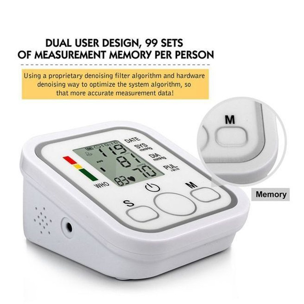 Mesin Alat Cek Tekanan Darah Tinggi Bp Monitor Set Digital Arm Blood Pressure L Mesin Cek Check Darah Tinggi Shopee Malaysia