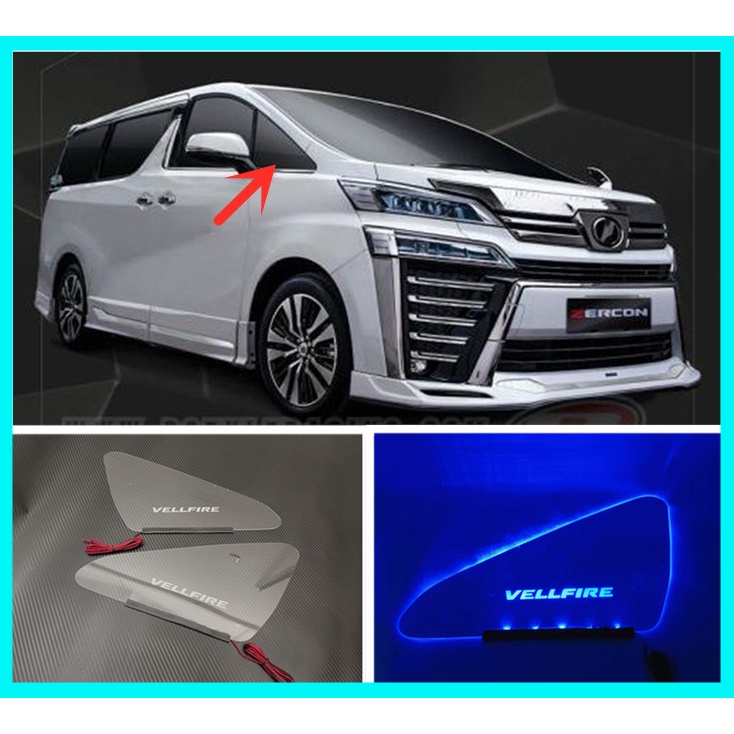 Toyota VELLFIRE 30 2015 - 2022 Front Side Triangle Window Display Light ...