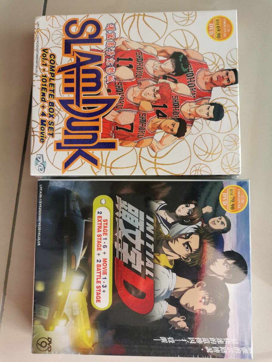 Anime Dvd Initial D Complete Set Stage 1 6 3 Movies 2 Battle Stage 2 Extra Stage Shopee Malaysia