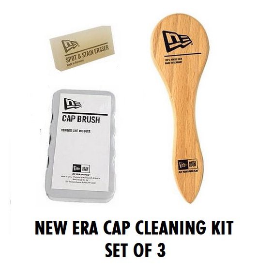 Ready Stock Authentic New Era Cap Cleaning Kit Set Spray Wooden Plastic Brush Eraser Shopee Malaysia