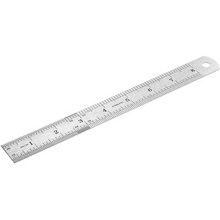 Stainless Steel Metal Ruler Pembaris Besi  20cm 30cm 