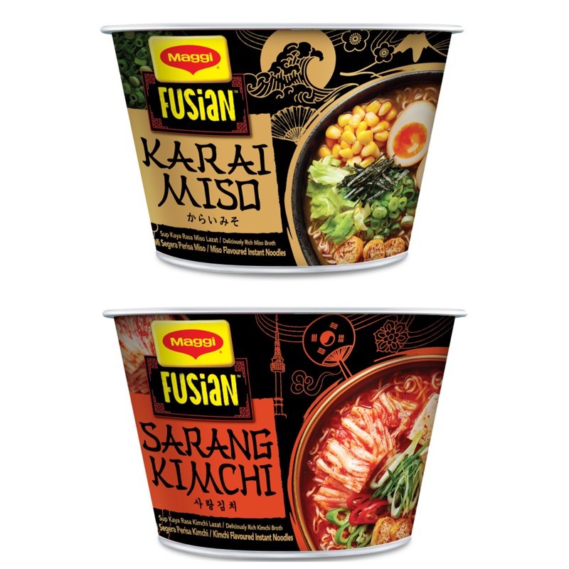 Maggi Fusian Karai Miso & Sarang Kimchi 115g | Shopee Malaysia