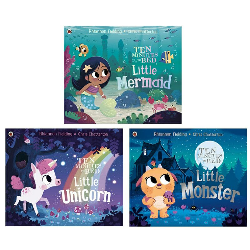 🔥Original Paperback🔥Ten Minutes to Bed Little Unicorn Little Mermaid Children Bedtime Stories