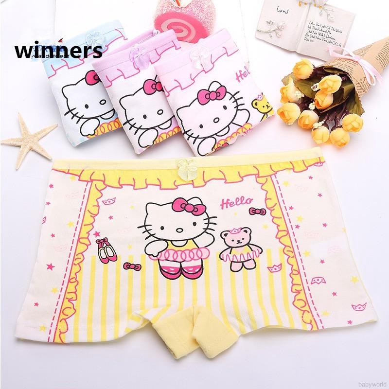 Lovely Hello Kitty briefs Cotton Kids Girl Panties Summer Random Color Shopee Malaysia