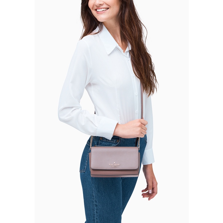 Kate Spade Staci Small Flap Crossbody Bag - Duskcity | Shopee Malaysia