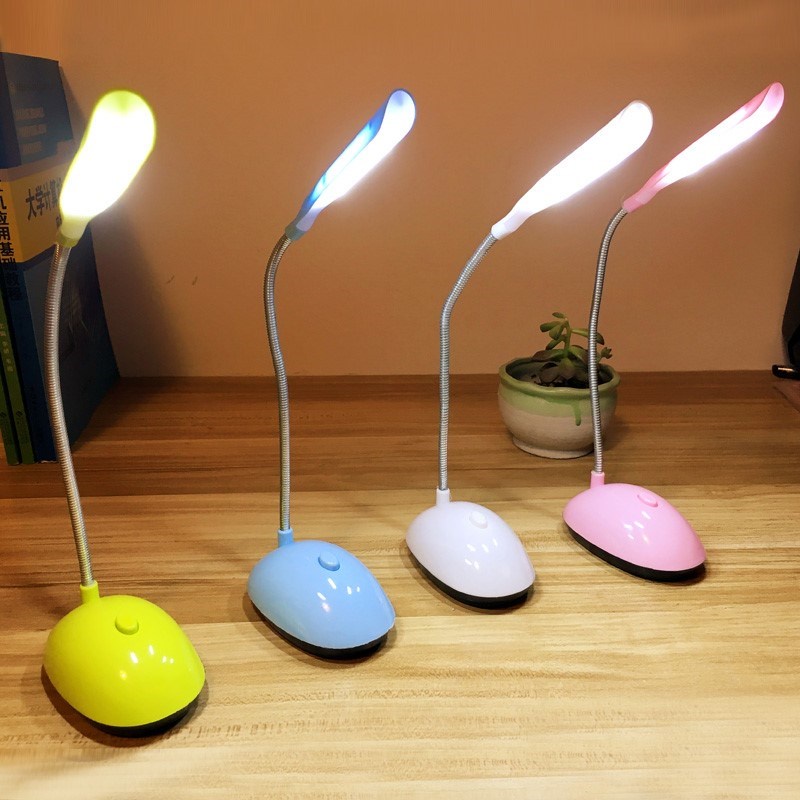 🌹[Local Seller]  4 LED Light Desk Lamp, Table Lamp, Reading Lamp with Flexible Tube (Random Colo