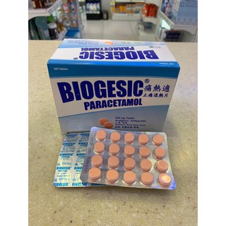 BIOGESIC PARACETAMOL 500MG 20S | Shopee Malaysia