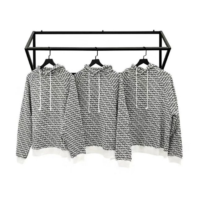 fog all over print hoodie