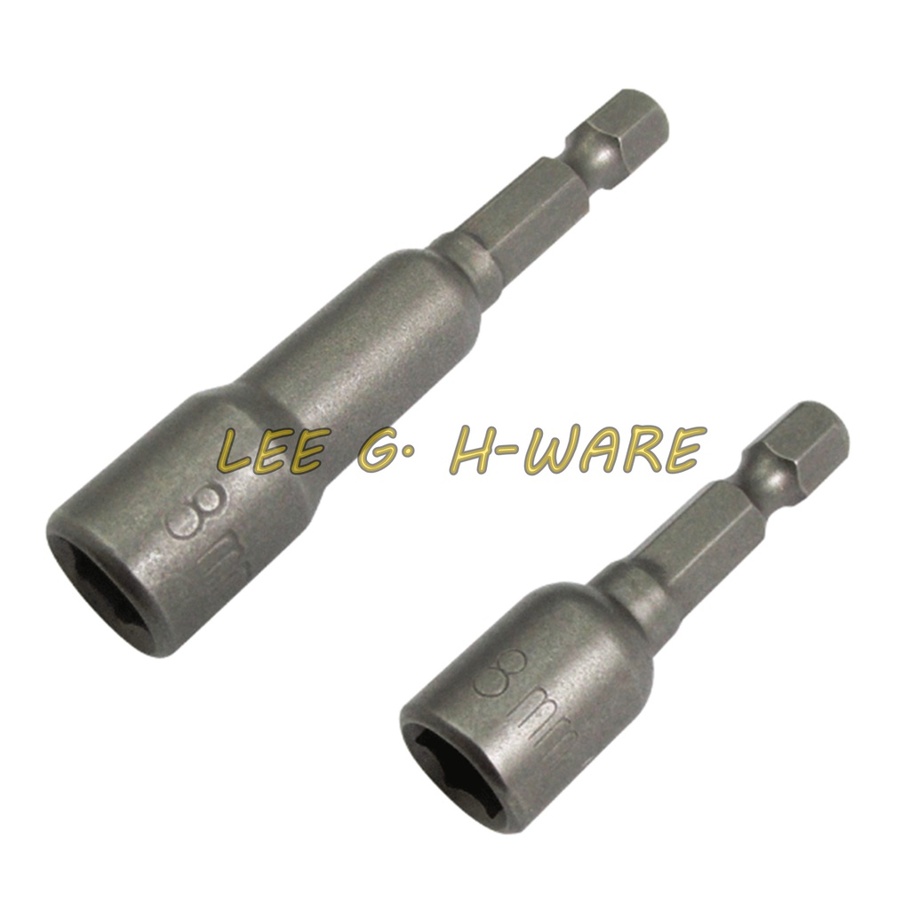 8MM Nut Settler I Magnetic Nut Settler I Pengikat Zinc Screw Besi I Hexagon Bit for Zinc Screw