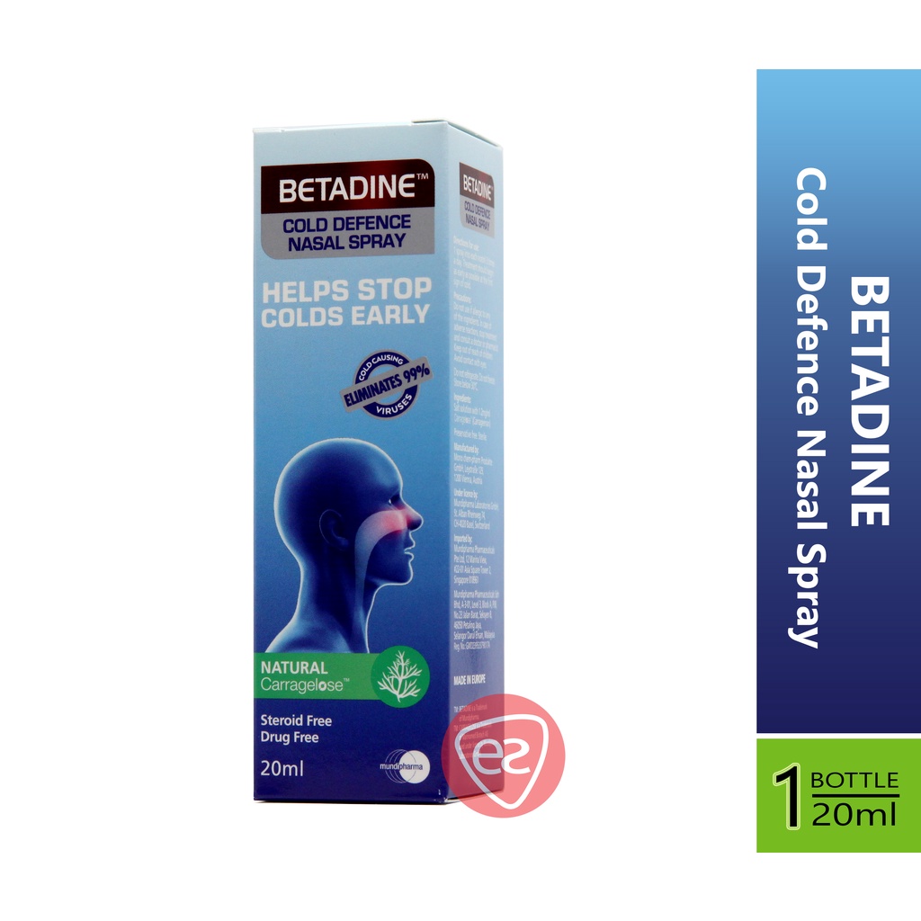 (EXP 09.2024) BETADINE COLD DEFENCE NASAL SPRAY 20ML Shopee Malaysia