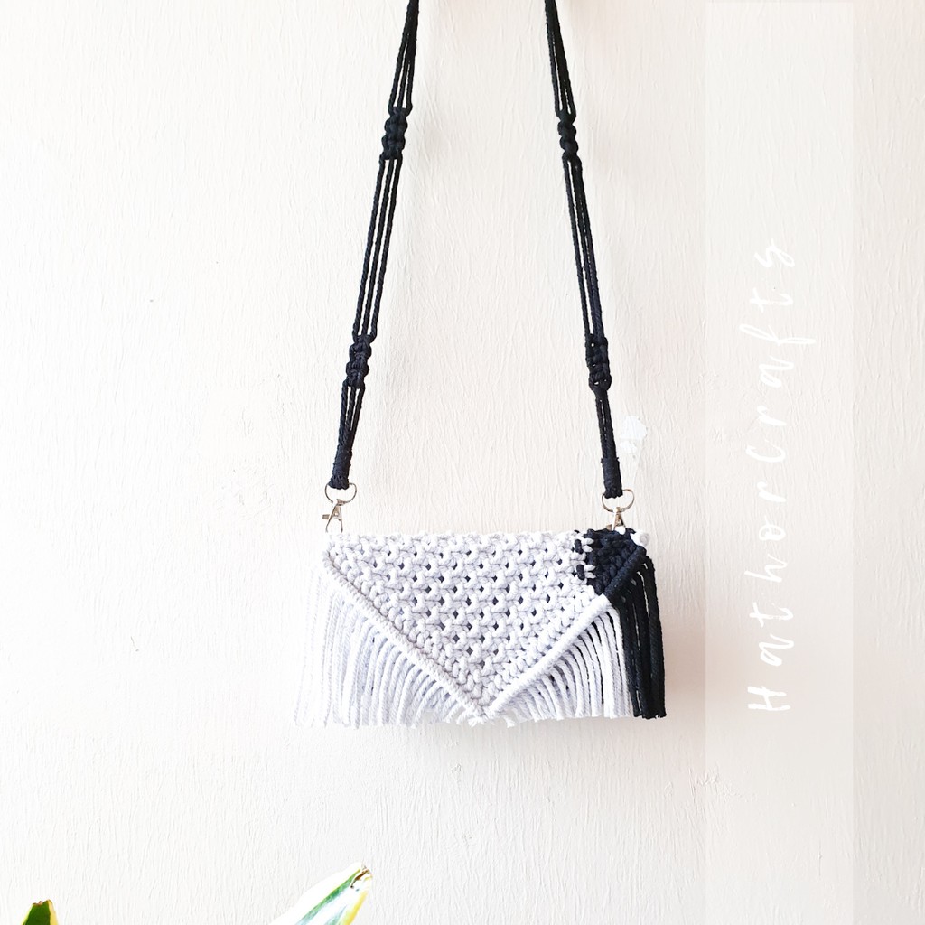 macrame sling bag