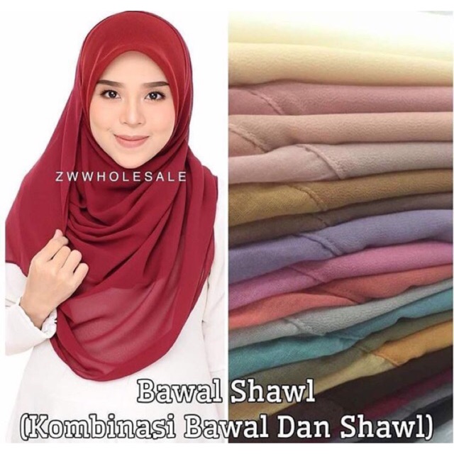 bawal shawl chiffon