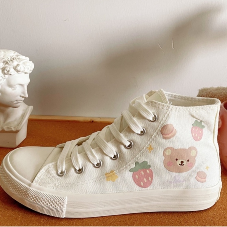 Purple Midnight Bearpaw Aapisi Low Top Canvas Shoes White Sole