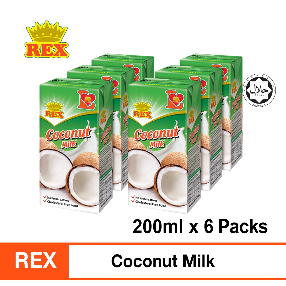 Rex Santan Coconut Milk (200ml x 6) Shopee Malaysia