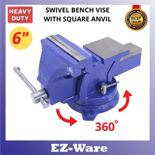 6" (150mm) Heavy Duty Swivel Base Bench Vise / Heavy Duty Bench Vise