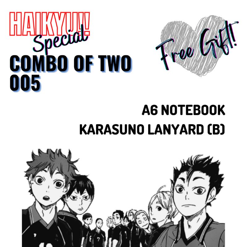 HAIKYUU SET BOX / HAIKYUU GIFT BOX COMBO OF TWO 005 - (WITH BOX) / FAN ...