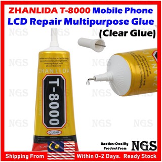 100% Original Zhanlida T8000 T-8000 Fast Rubber Glue For Phone Tablet Screen Digitizer Back Glass (Transparent Glue)