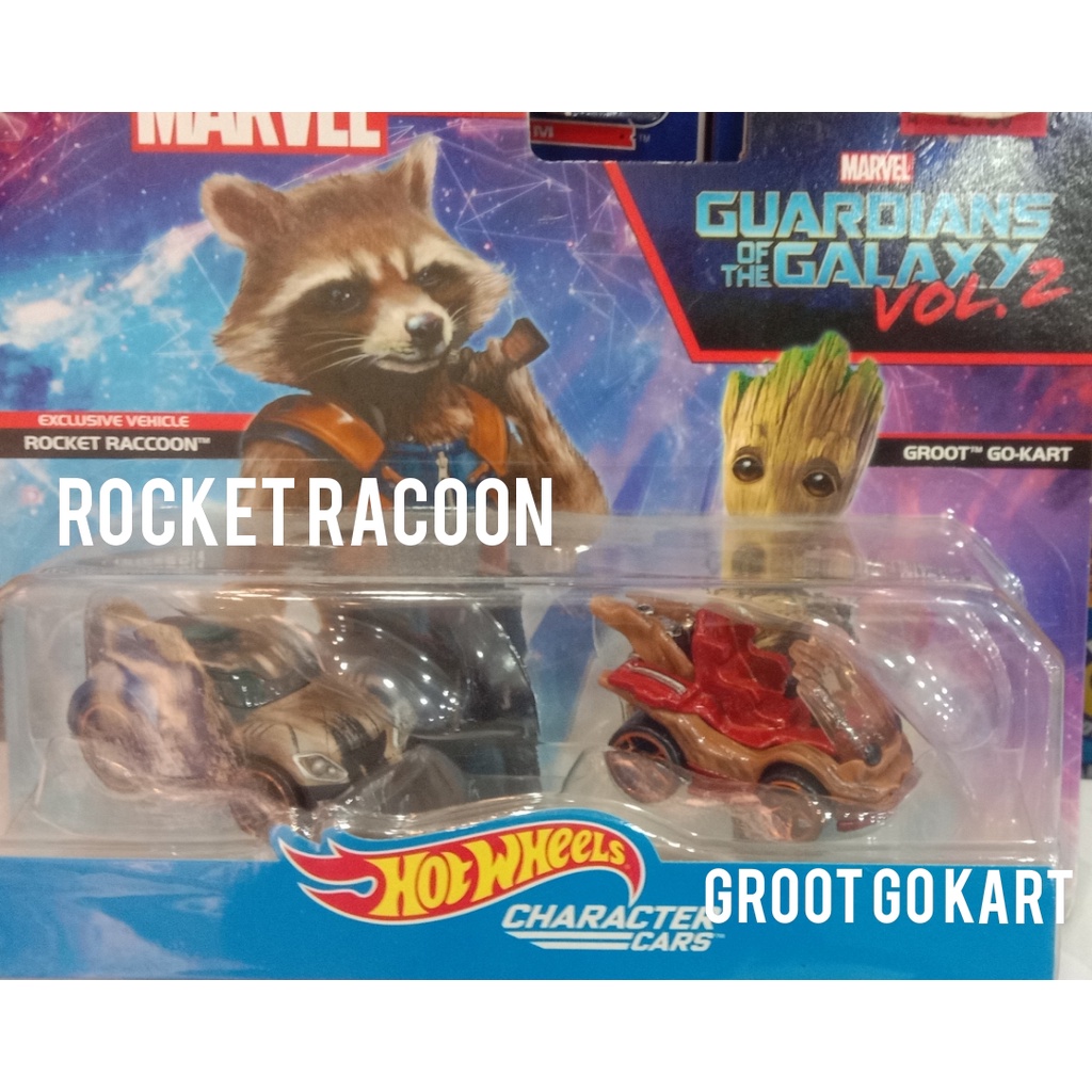 HOT WHEELS GUARDIAN OF GALAXY VOL.2 (ROCKET RACCOON AND GROOT GO KART