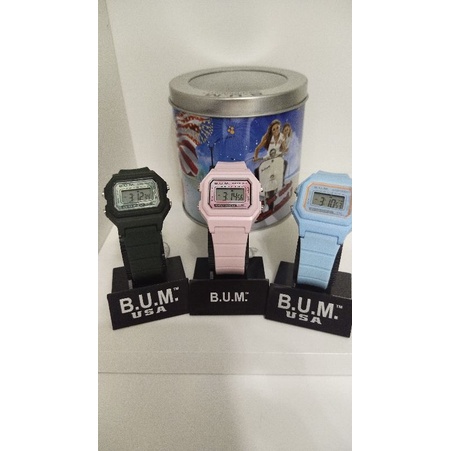 Bum equipment kid ladies digital silicone strap authentic watch BUBM039