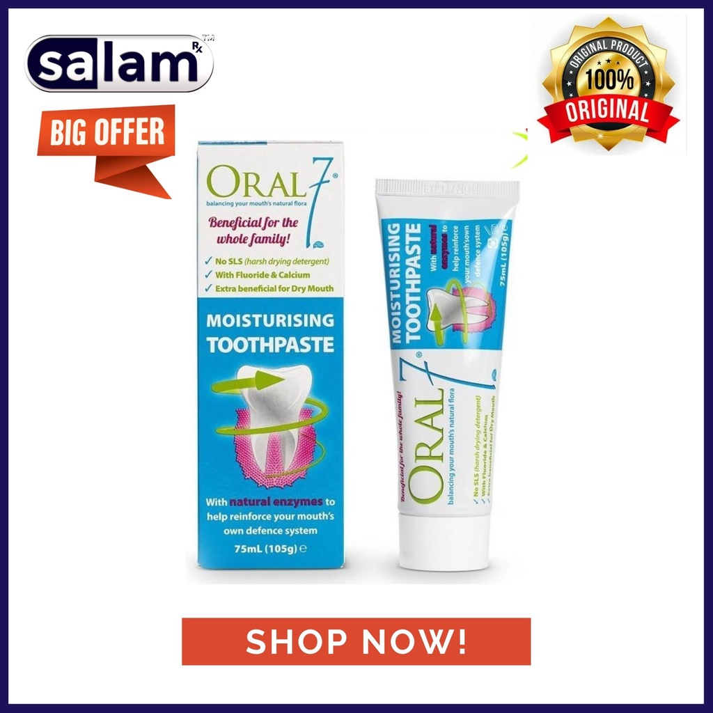 (WITH FREE GIFT) ORAL7 MOISTURISING TOOTHPASTE 75ml Shopee Malaysia