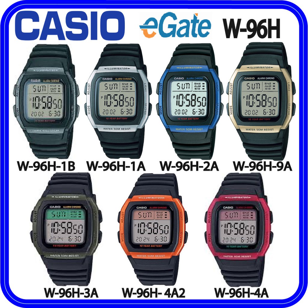 casio w96h strap
