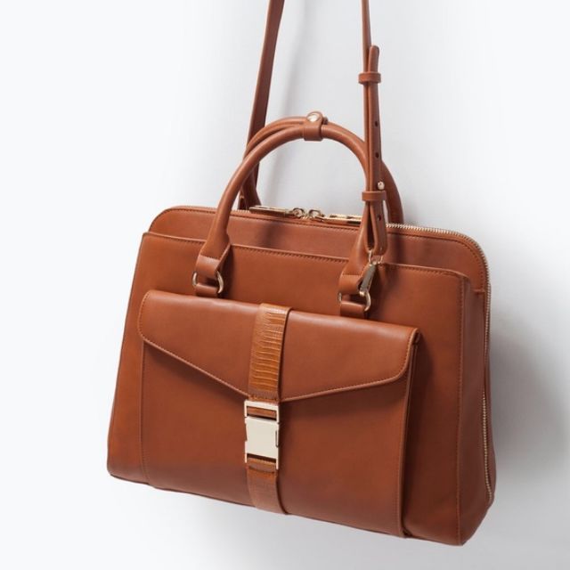 zara office city bag