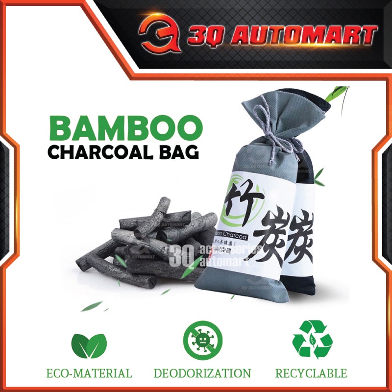 Japan Bamboo Charcoal Bag Active Carbon Air Freshener Purifier For Car Home 100g Universal myvi kancil axia wira alza