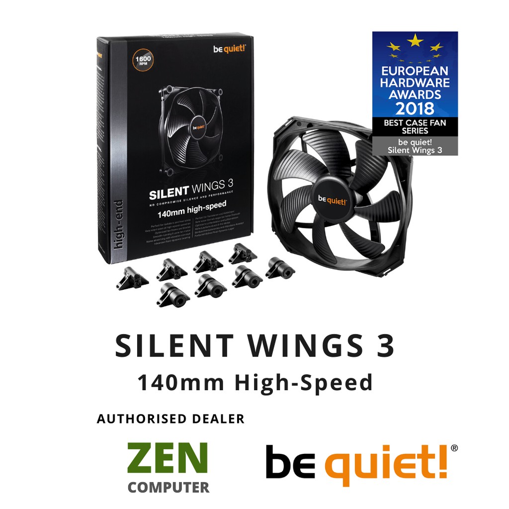 BEQUIET!™️ Silent Wings 3 140mm High-Speed | No Compromise Silence & Performance # Silent Wings 3 # 140mm